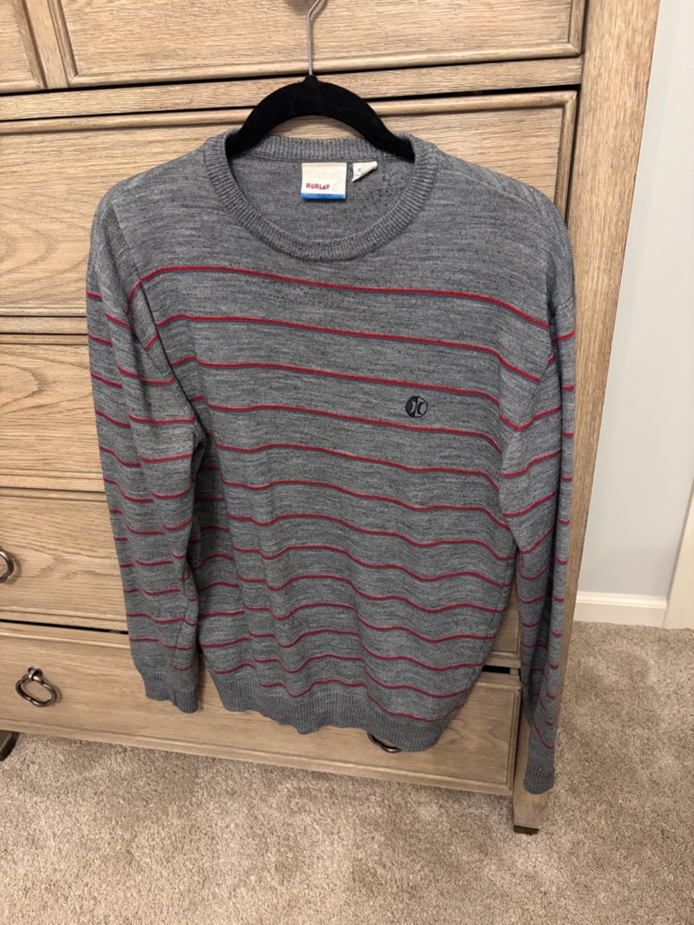 Hurley men’s striped sweater